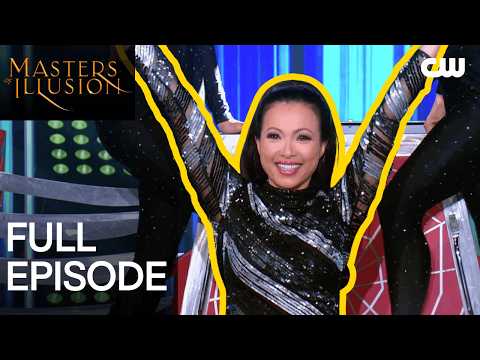 Illusionist Performs Spooky Spider Web Knives Magic Trick | Masters of Illusion Season 10 | The CW